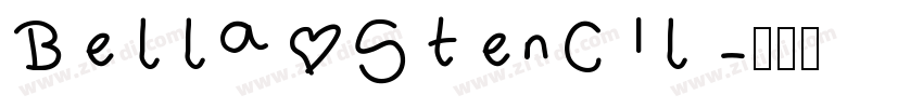 Bella Stencil字体转换